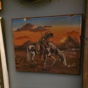 Western Cowboy and Horse Wall Art